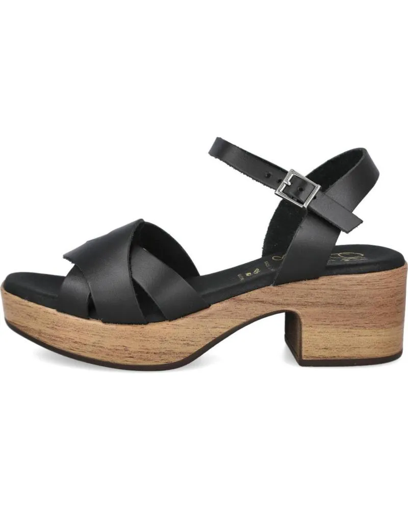 Sandalias OH MY SANDALS  de Mujer 5384 SANDALIAS DE TACON MEDIO MUJER  NEGRO