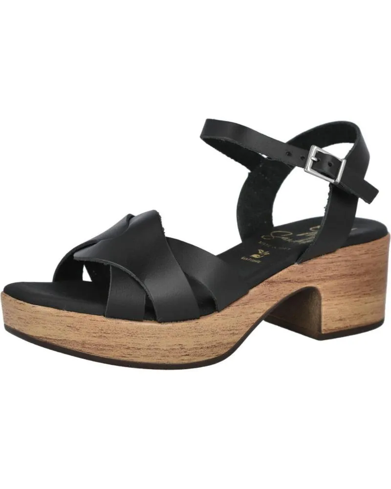 Sandalias OH MY SANDALS  de Mujer 5384 SANDALIAS DE TACON MEDIO MUJER  NEGRO