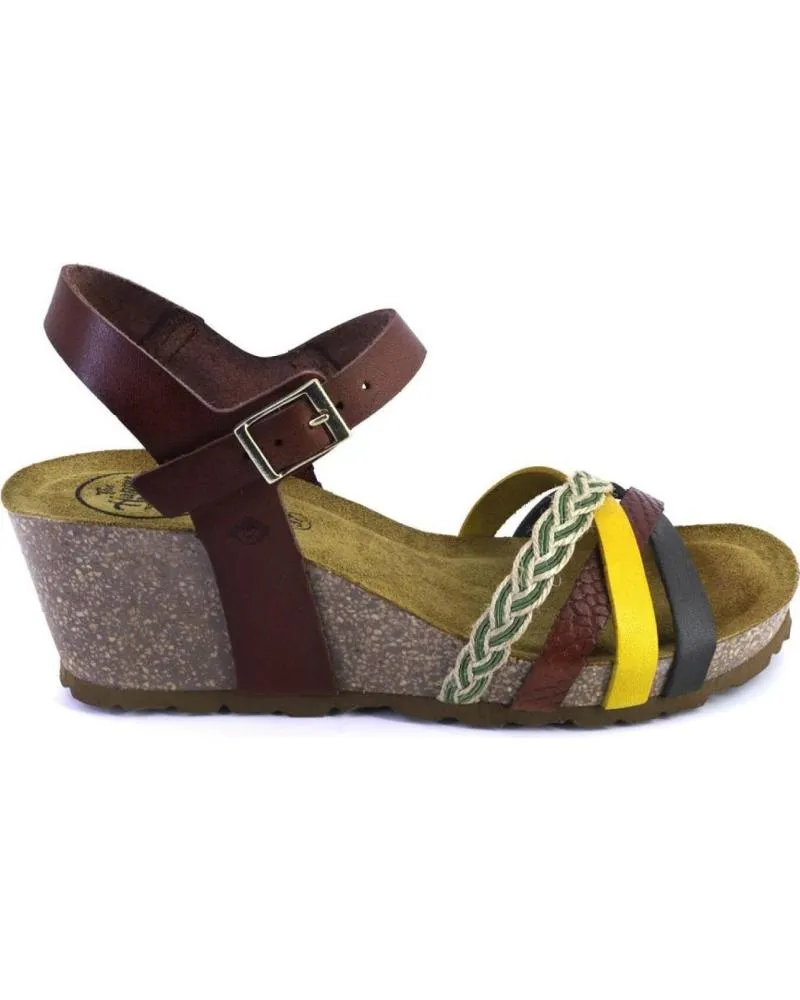 Sandalias THE HAPPY MONK  de Mujer RIVIERA003 SANDALIAS DE MUJER PIEL  KAKI