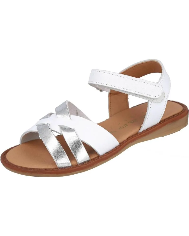 Sandalias ZAPY  de Niña AG92201 SANDALIAS NINA PIEL  BLANCO-PLATA